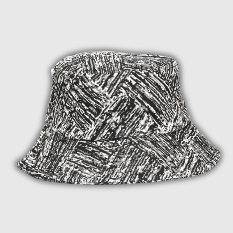 Boho Tie-Dye Threaded Bucket Hat – Unisex Outdoor Sackcloth Style Cap
