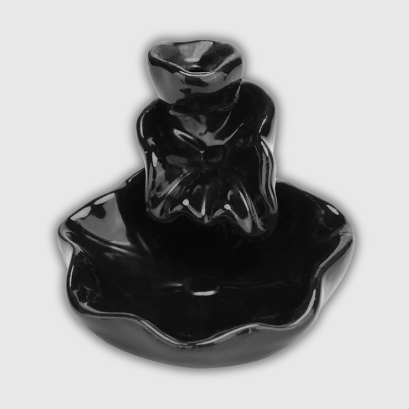 Backflow Incense Burners Waterfall Tower Ceramic Incense Cone Burner For Aromatherapy and Home Decor