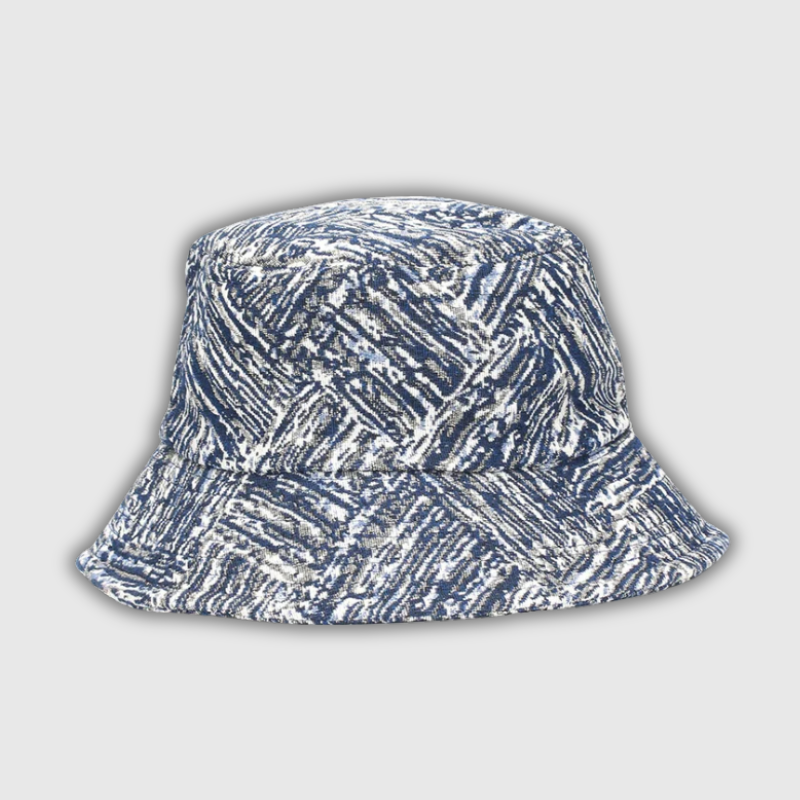 Boho Tie-Dye Threaded Bucket Hat – Unisex Outdoor Sackcloth Style Cap