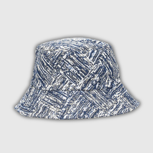 Boho Tie-Dye Threaded Bucket Hat – Unisex Outdoor Sackcloth Style Cap