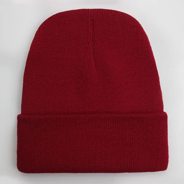 Solid Colour Unisex Winter Beanie