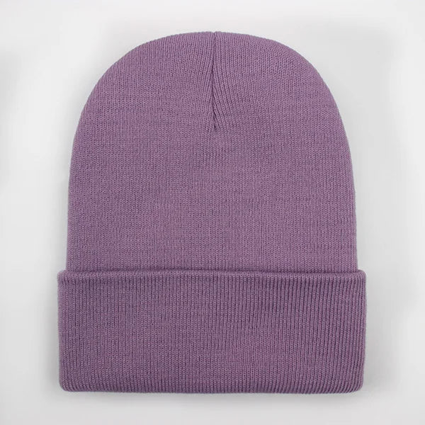 Solid Colour Unisex Winter Beanie