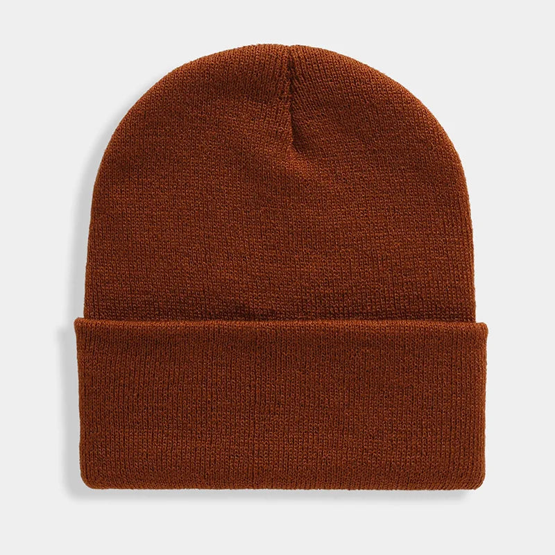 Solid Colour Unisex Winter Beanie