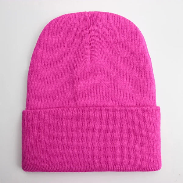 Solid Colour Unisex Winter Beanie