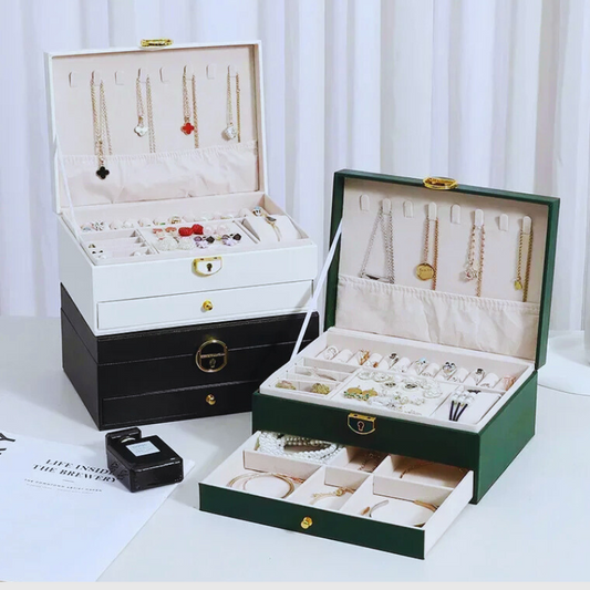 Luxeuria Luxe Diamond Shaped Lockable Jewelry Drawer