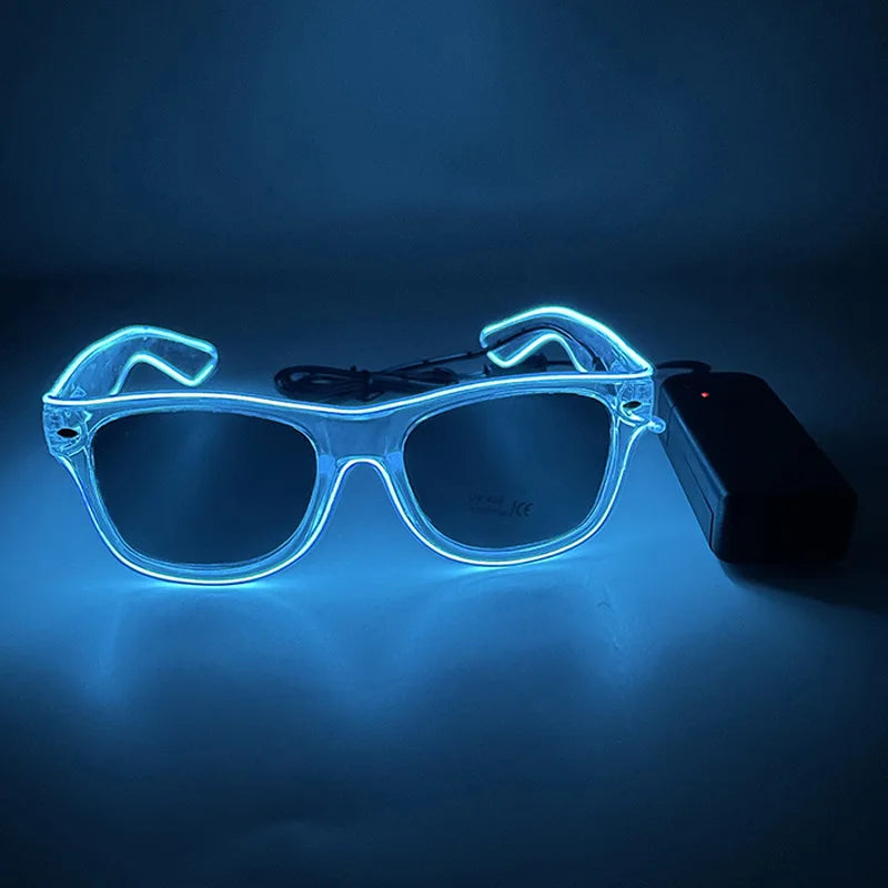 LED Light-Up Party Glasses – Glowing Rave & Festival Sunglasses