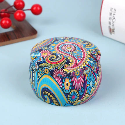Vintage Metal Candle Tin – Multi-Use Storage Jar