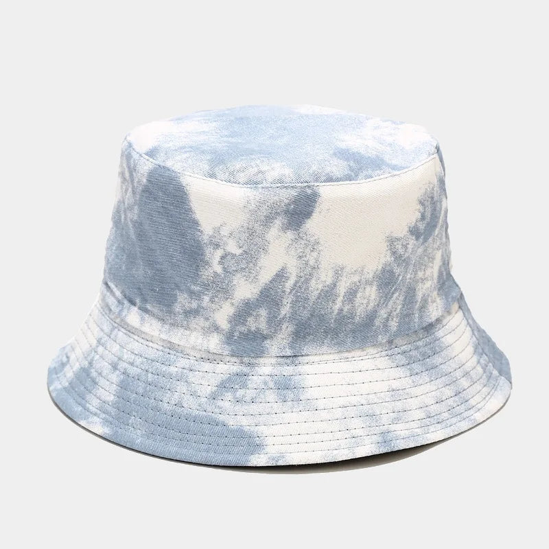 Unisex Tie-Dye Chinese Art Bucket Hat – Summer Pullover Edition