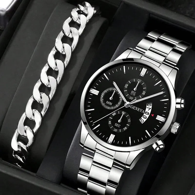 Luxeuria Luxe Men’s Quartz Business Watch – Alloy Band