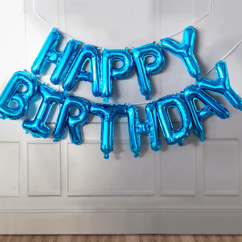 Assorted Foil Birthday Balloon Set – 13 Pieces