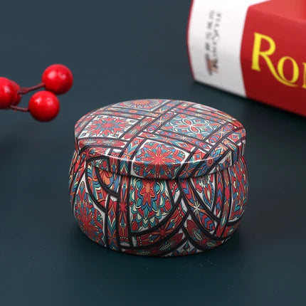 Vintage Metal Candle Tin – Multi-Use Storage Jar