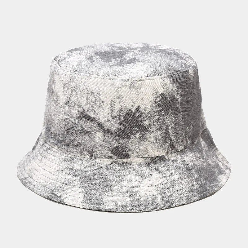 Unisex Tie-Dye Chinese Art Bucket Hat – Summer Pullover Edition