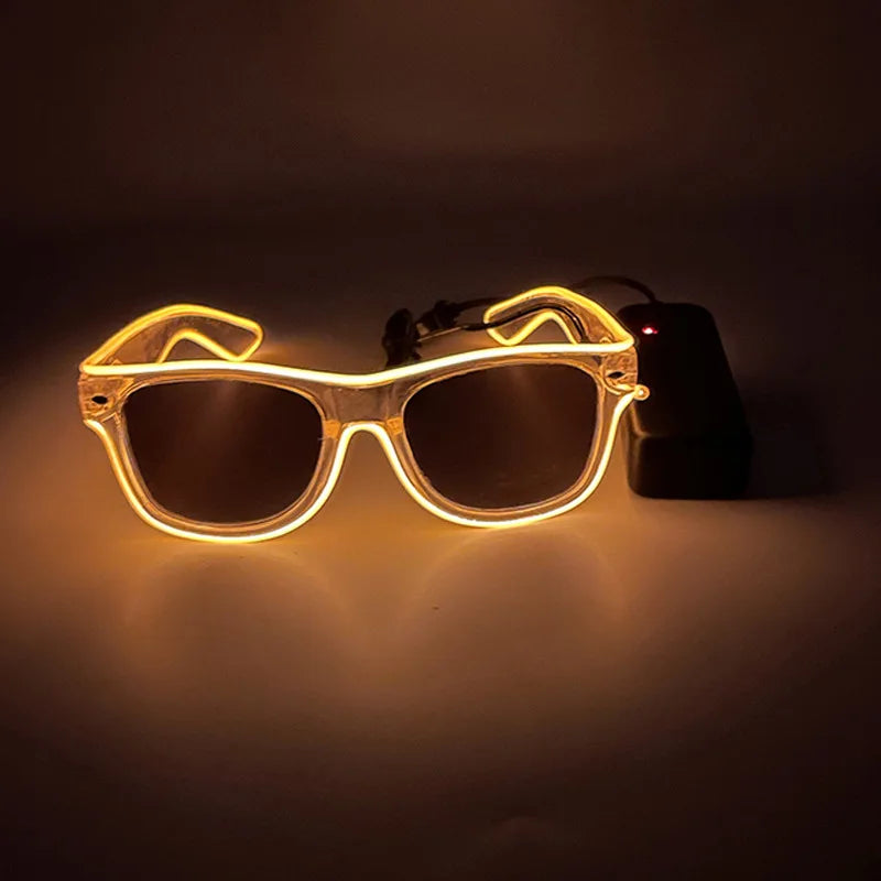 LED Light-Up Party Glasses – Glowing Rave & Festival Sunglasses