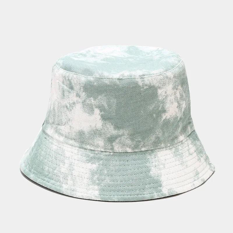 Unisex Tie-Dye Chinese Art Bucket Hat – Summer Pullover Edition