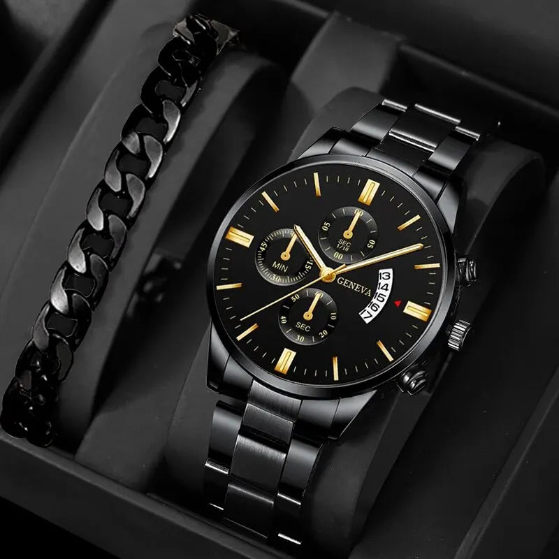 Luxeuria Luxe Men’s Quartz Business Watch – Alloy Band