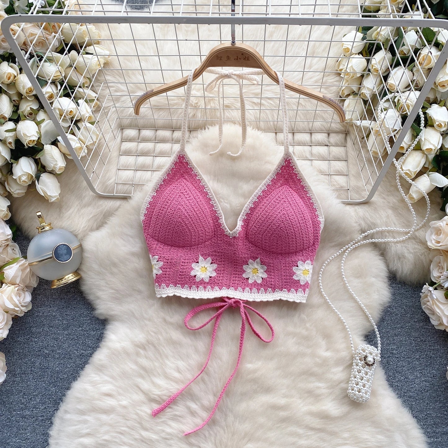 Isla Floral Hook Knit Camisole