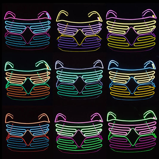 Cyber Neon LED Luminous Goggles