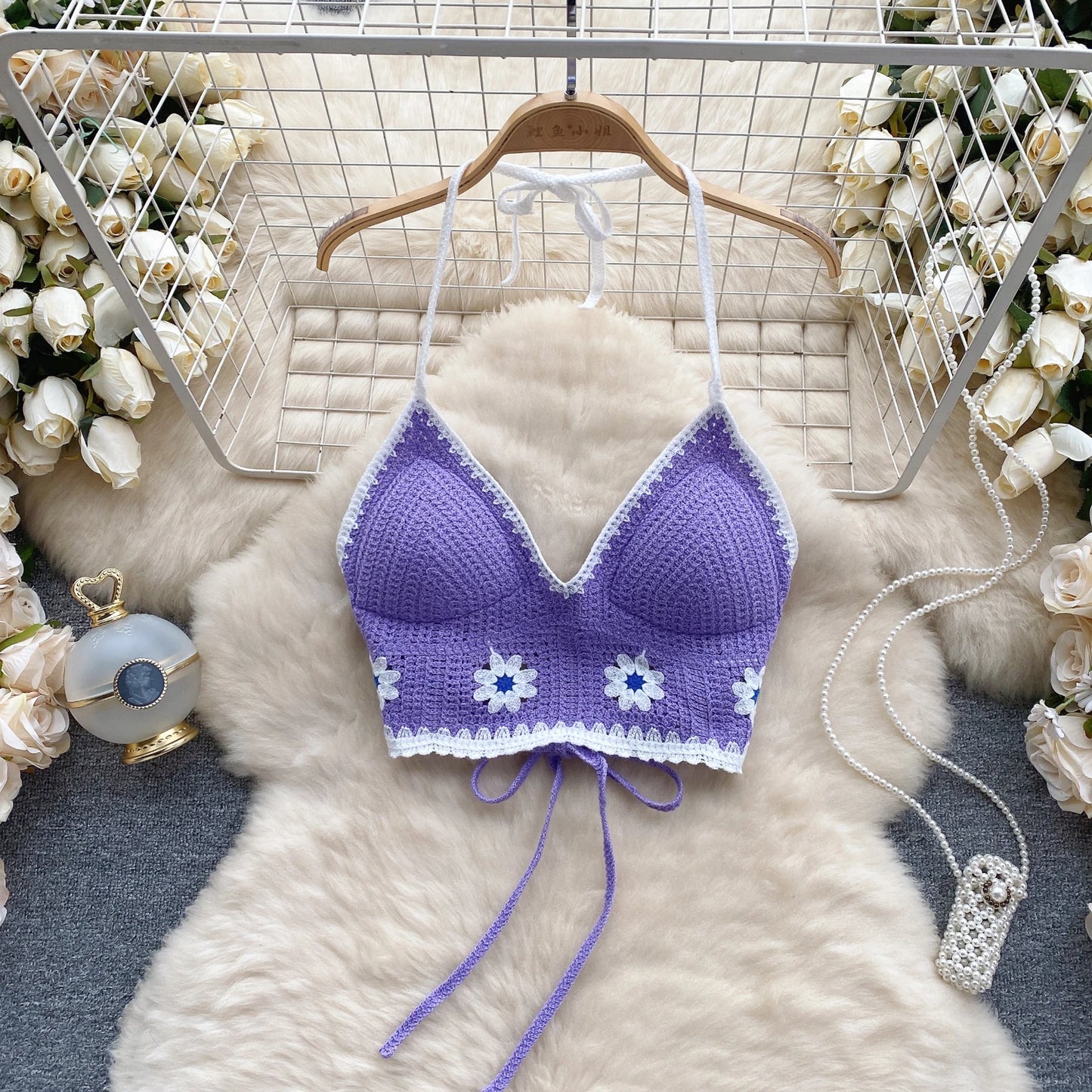 Isla Floral Hook Knit Camisole