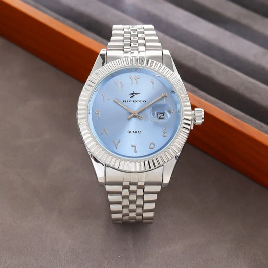 Luxeuria Luxe Men’s Calendar Stainless Steel Watch