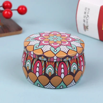 Vintage Metal Candle Tin – Multi-Use Storage Jar