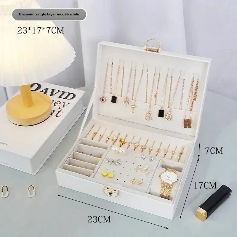 Luxeuria Luxe Diamond Shaped Lockable Jewelry Drawer