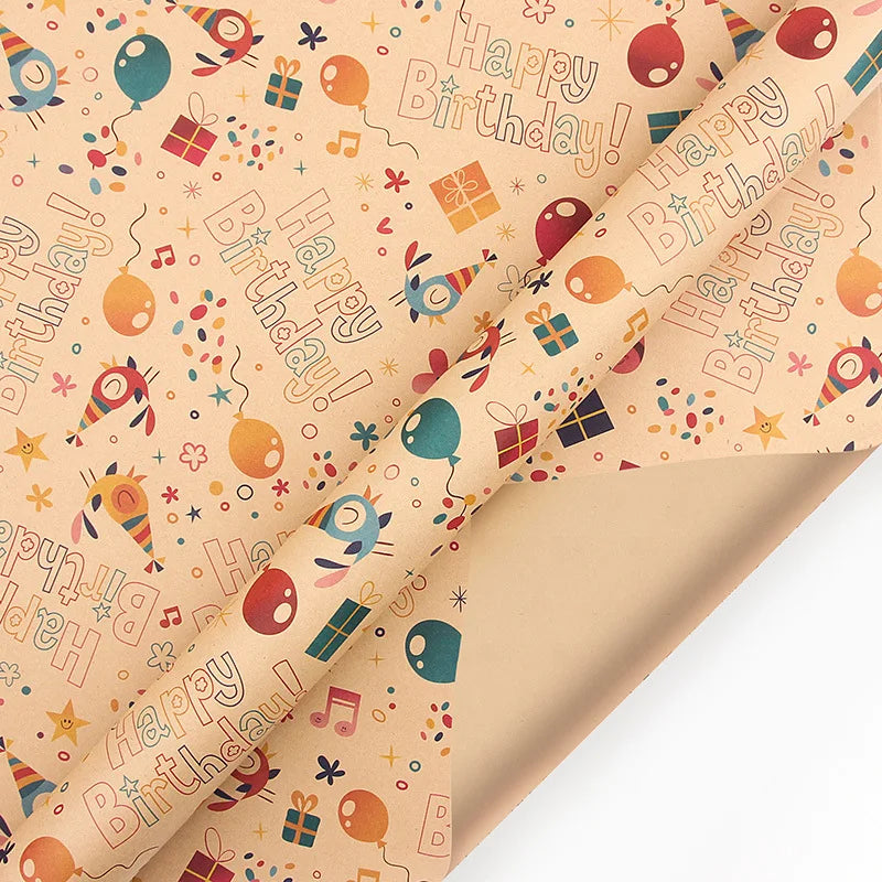 Birthday Wrapping Paper Sheet – 50 x 70 cm