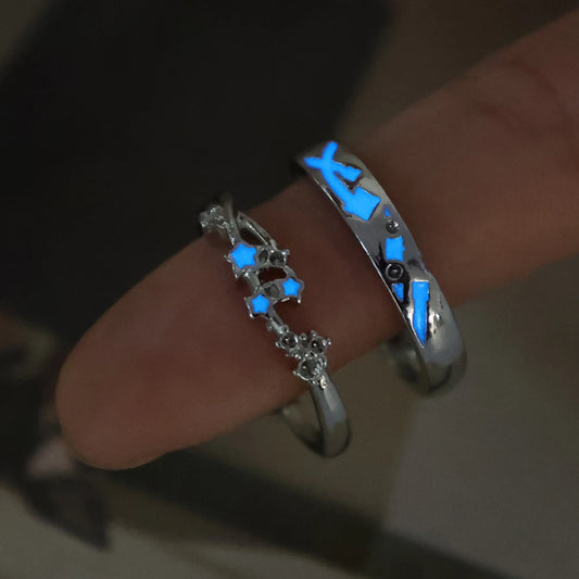 Luxeuria Luxe Luminous Star Couple Rings