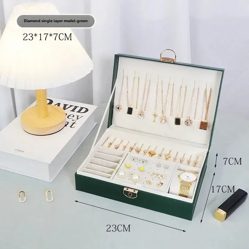 Luxeuria Luxe Diamond Shaped Lockable Jewelry Drawer
