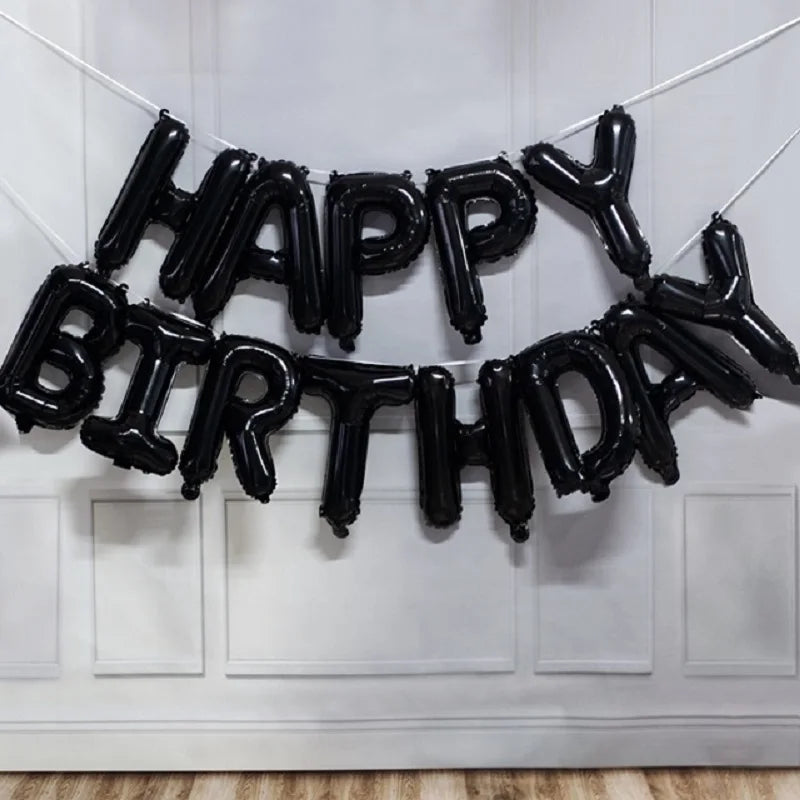Assorted Foil Birthday Balloon Set – 13 Pieces