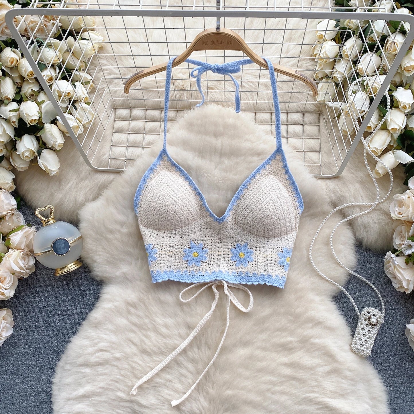 Isla Floral Hook Knit Camisole