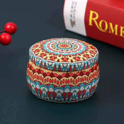 Vintage Metal Candle Tin – Multi-Use Storage Jar