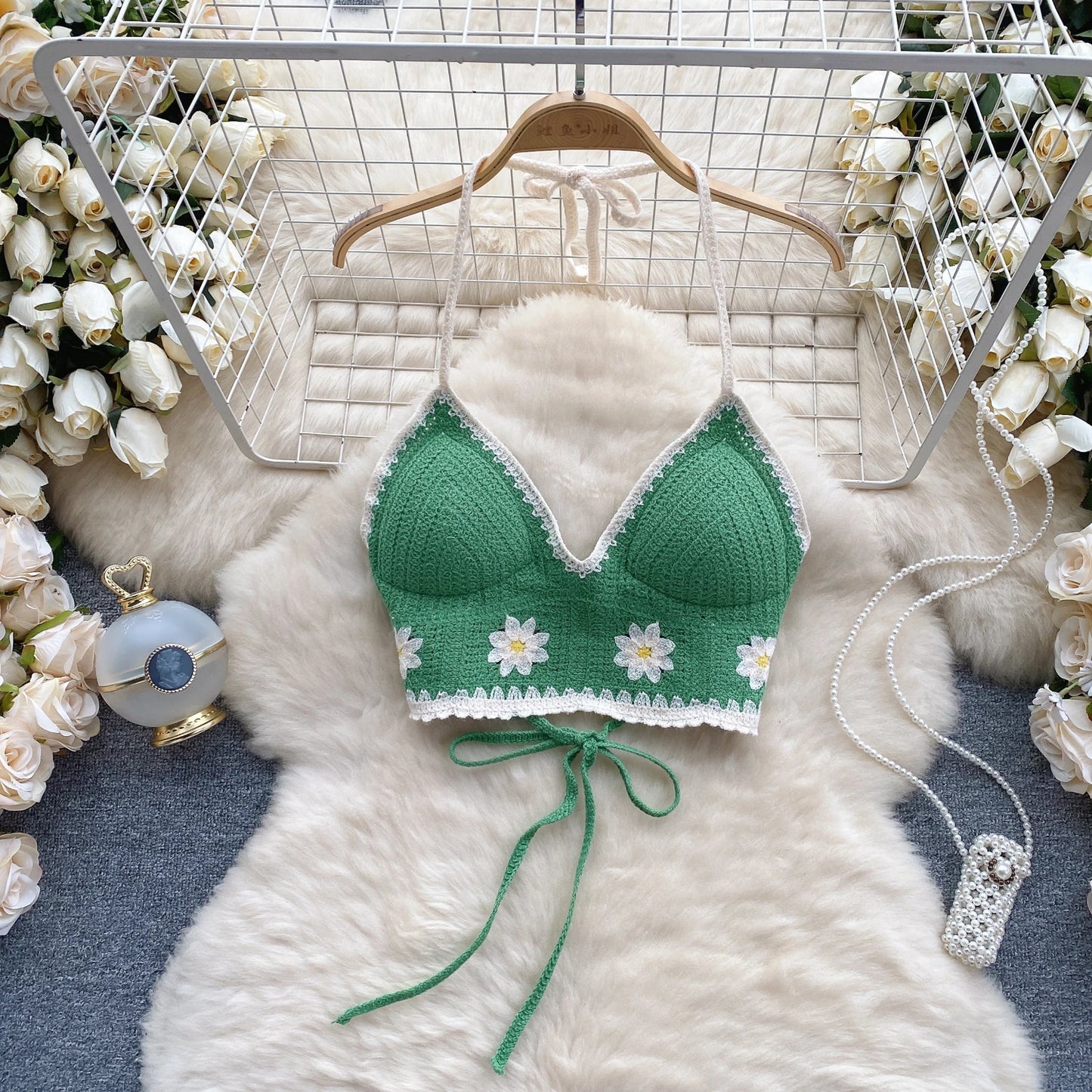 Isla Floral Hook Knit Camisole