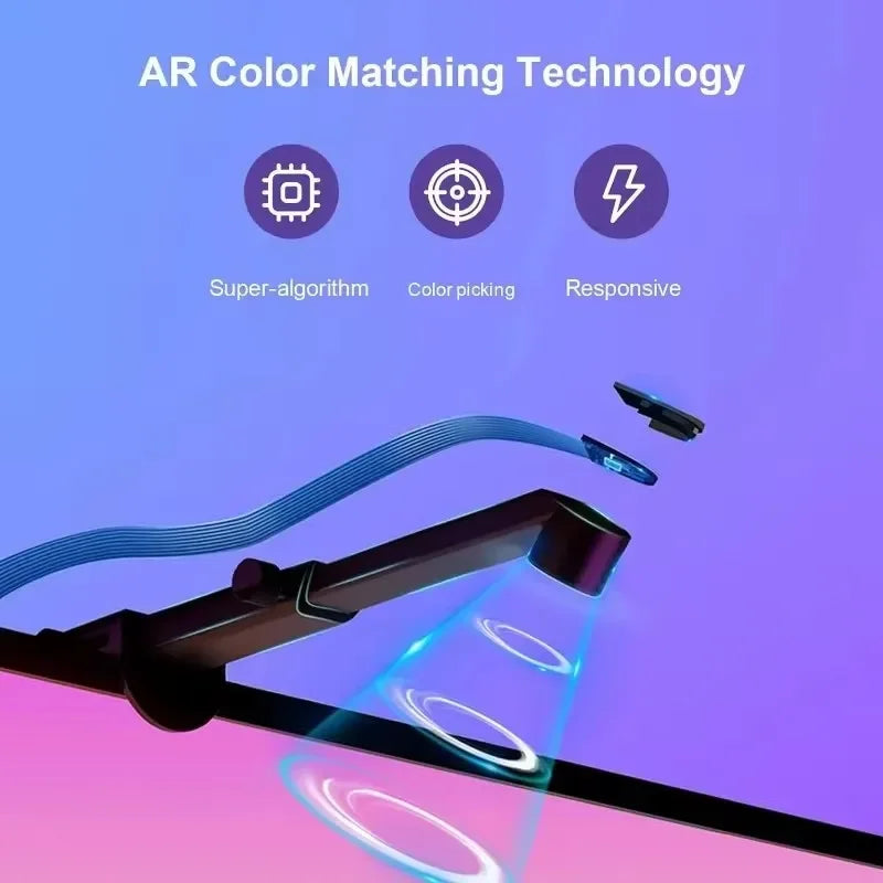 Smart RGBIC LED TV Backlight Strip with Color Sensor & App Control