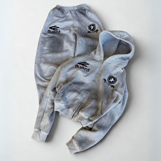 Y2K Vintage Alphabet Embroidered Fleece Hoodie – Goth Streetwear Tracksuit