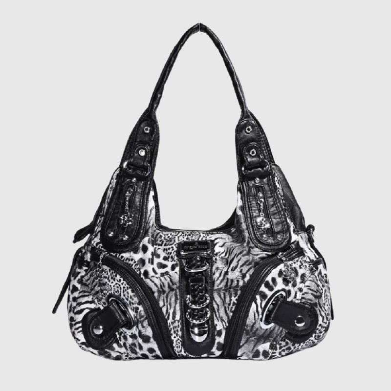 Luxeuria Luxe Multicolor Pattern Top-Handle Satchel & Shoulder Bag