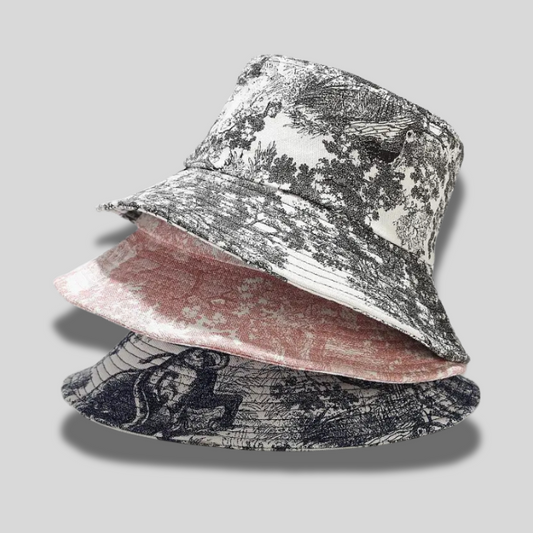 Unisex Tie-Dye Chinese Art Bucket Hat – Summer Pullover Edition