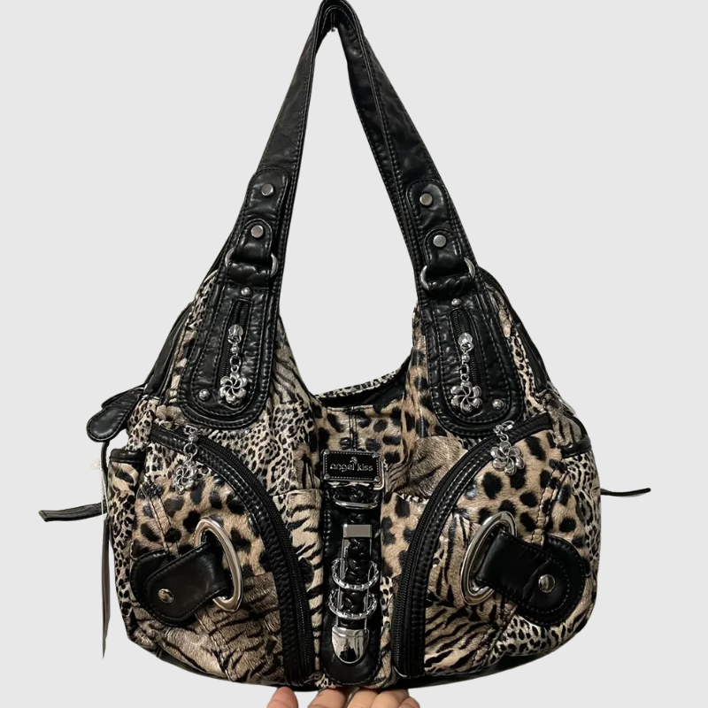 Luxeuria Luxe Multicolor Pattern Top-Handle Satchel & Shoulder Bag