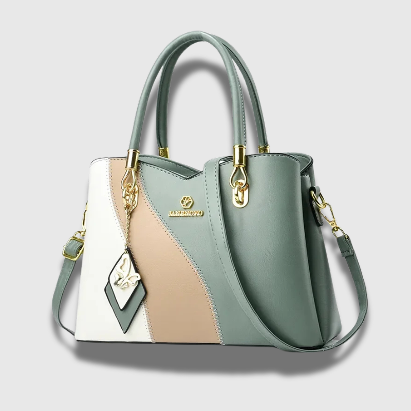 Luxeuria Luxe TriTone Elegance Soft Leather Shoulder & Crossbody Bag