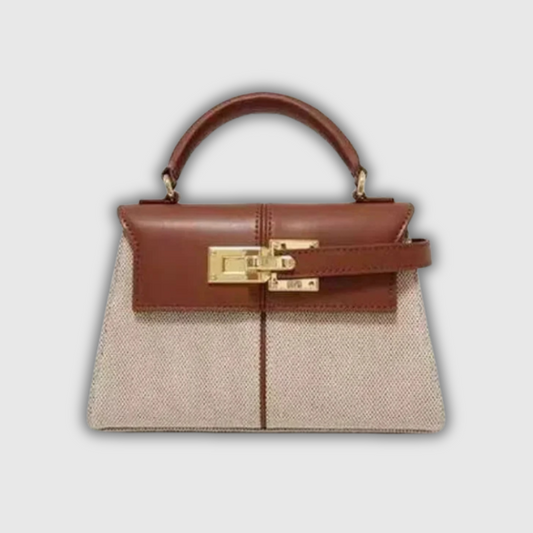 Luxeuria Luxe Trapezoidal Leather Handbag - Versatile Women's Top-Handle Shoulder Bag