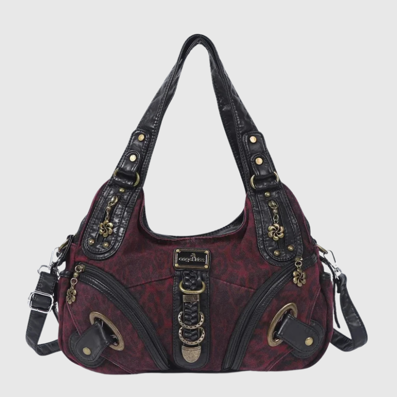 Luxeuria Luxe Multicolor Pattern Top-Handle Satchel & Shoulder Bag