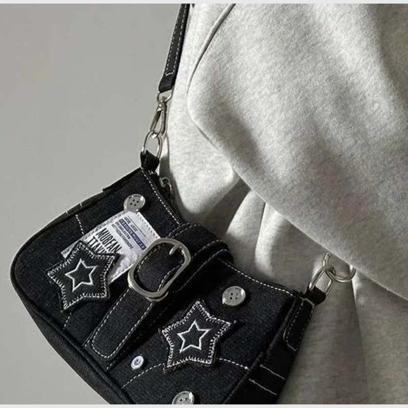 Luxeuria Luxe Patchwork Star Shoulder Handbag