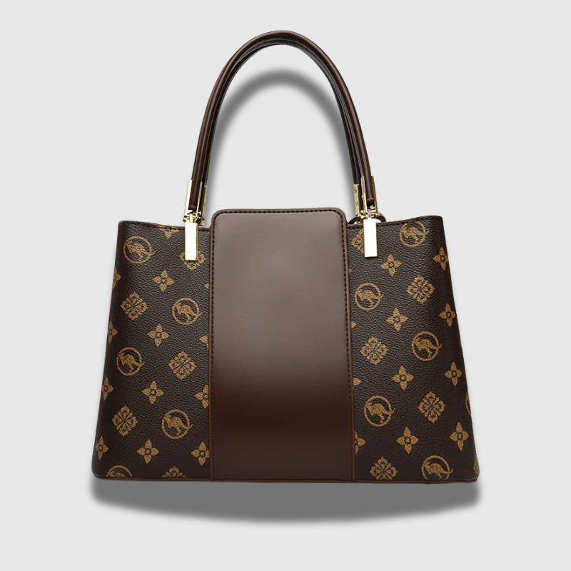Luxeuria Luxe Vivienne Print Shoulder Bag – Soft Leather Designer Tote