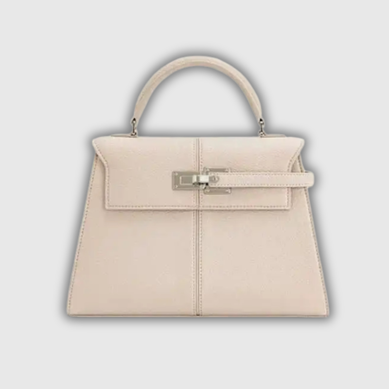 Luxeuria Luxe Trapezoidal Leather Handbag - Versatile Women's Top-Handle Shoulder Bag