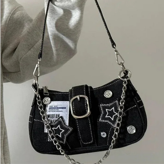 Luxeuria Luxe Patchwork Star Shoulder Handbag