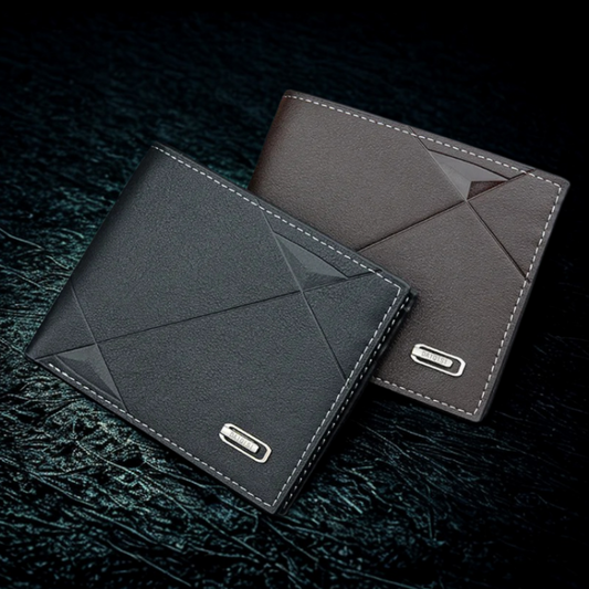 Luxeuria Luxe Classic Solid Short PU Leather Wallet