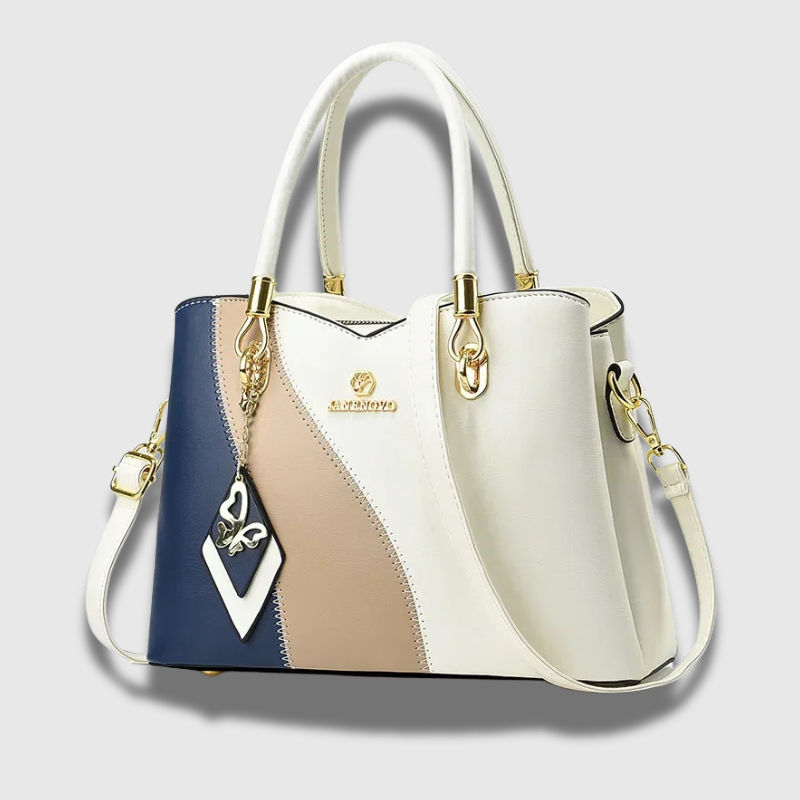 Luxeuria Luxe TriTone Elegance Soft Leather Shoulder & Crossbody Bag