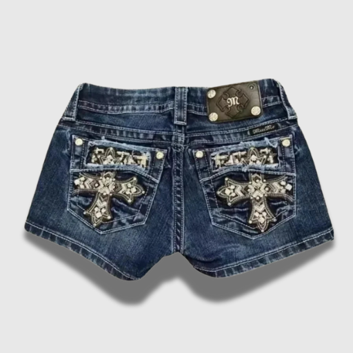 Midnight Pulse Y2K Biker Shorts