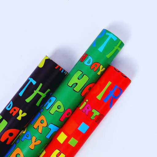Rainbow Birthday Wrapping Paper – 3 Sheets