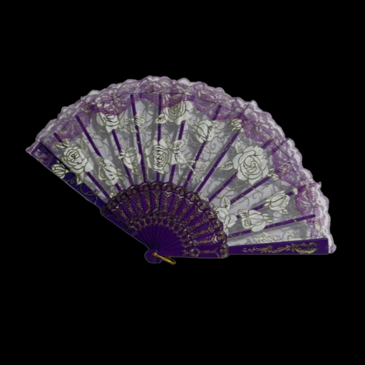 LED Glow Lolita Folding Fan – Rave, Festival & Party Light-Up Hand Fan
