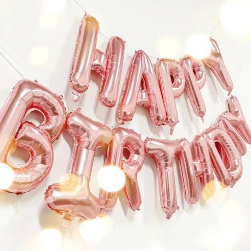 Assorted Foil Birthday Balloon Set – 13 Pieces